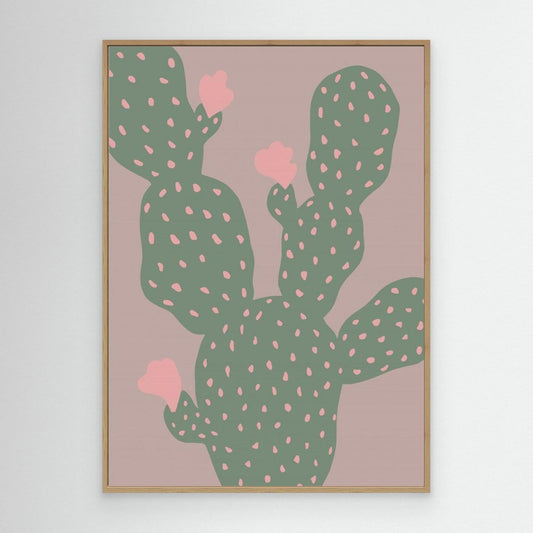 Pink Cactus Blooms by Pictufy Studio