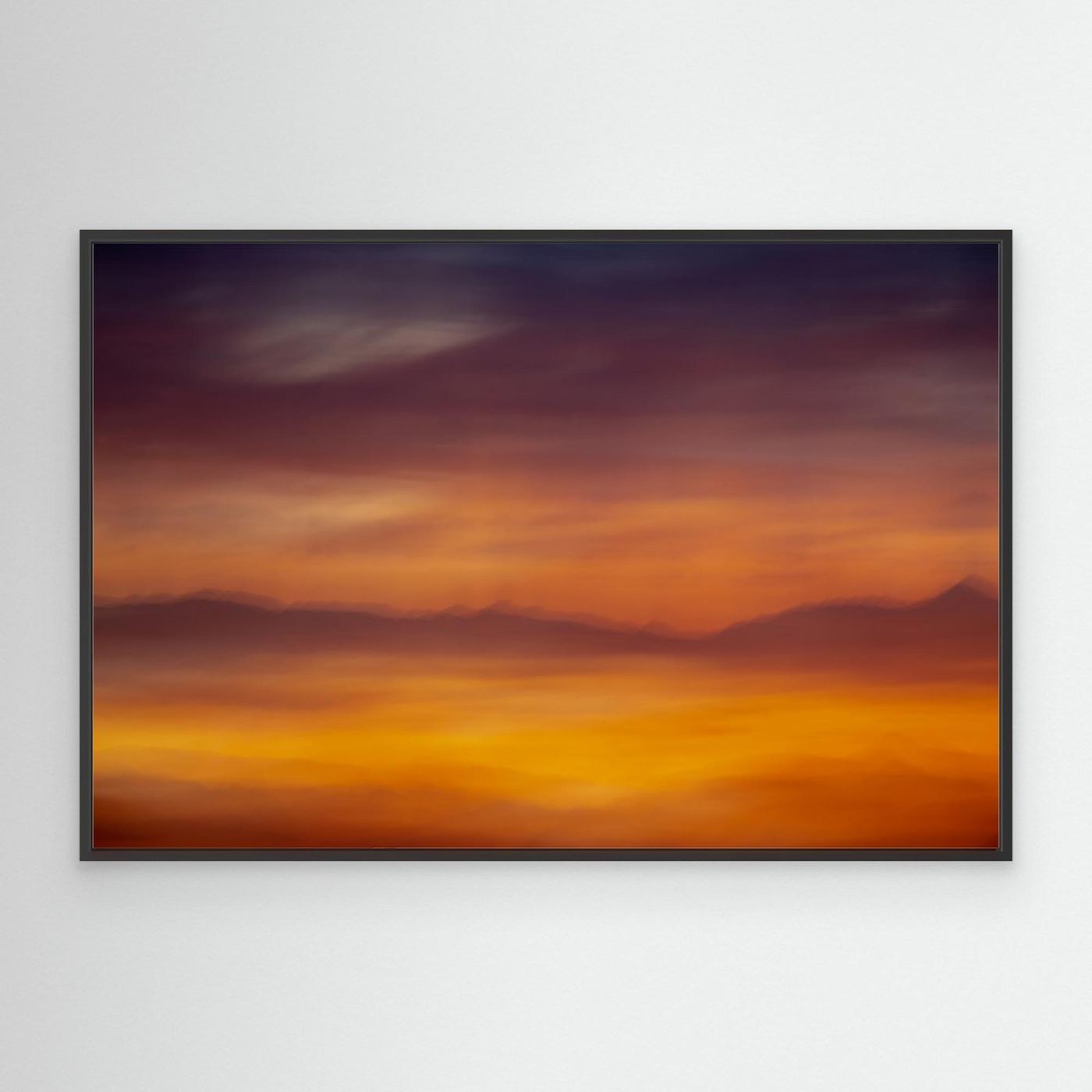 Vibrant Mountain Sunset by Olivier Catherine