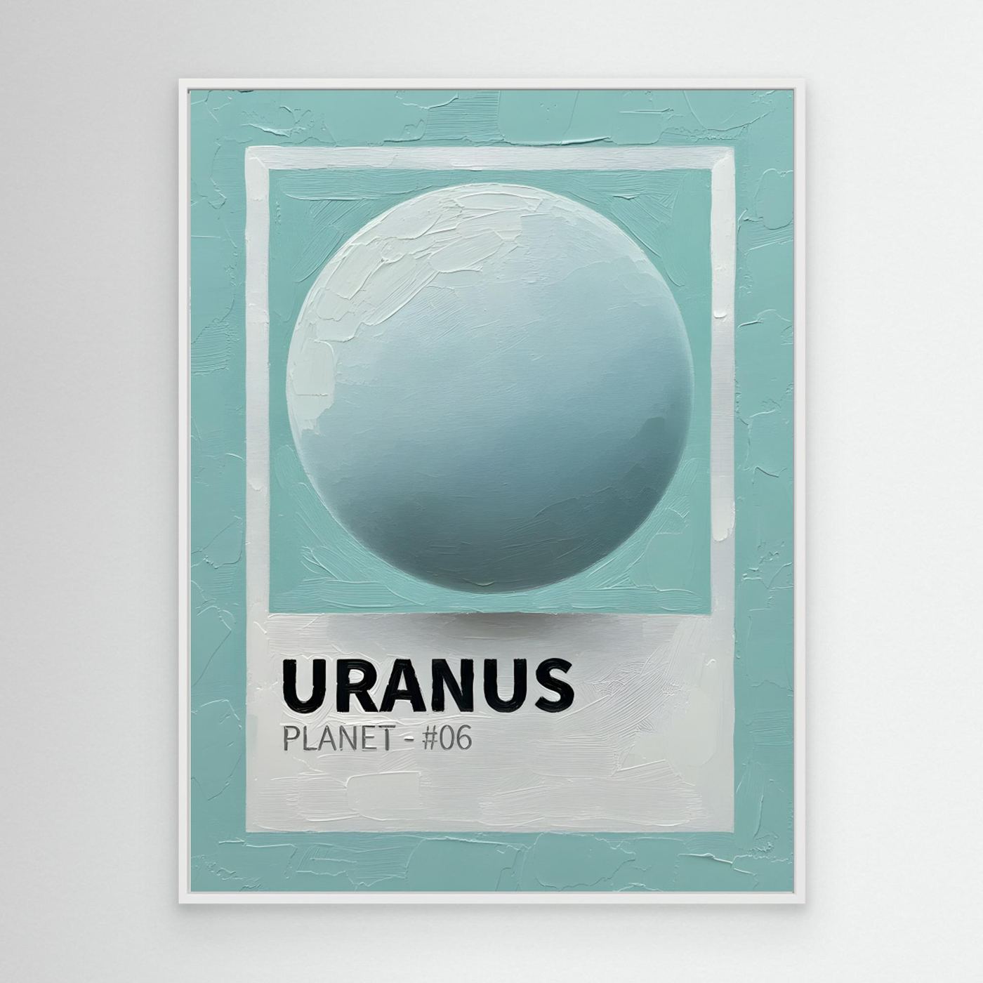 Uranus Minimalist Planet by Hugo
