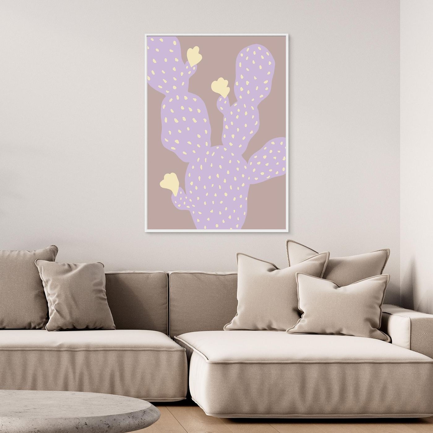 Purple Cactus Bloom by Pictufy Studio