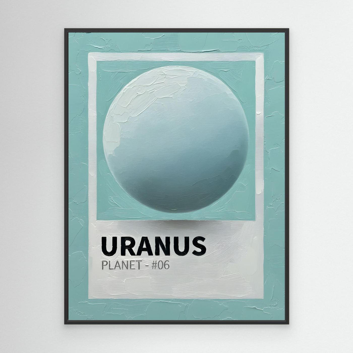 Uranus Minimalist Planet by Hugo