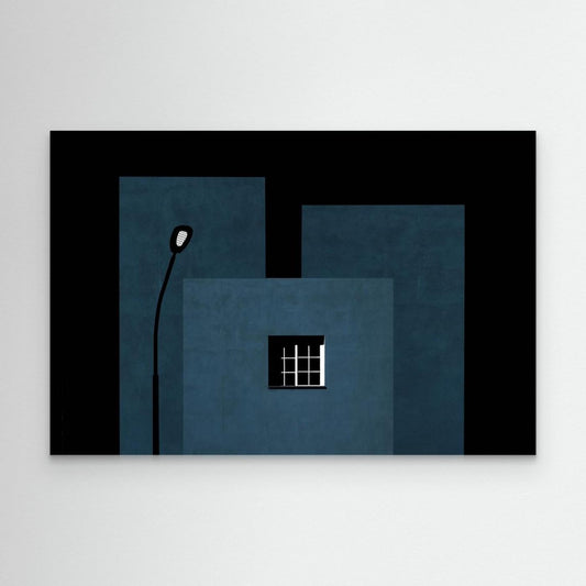 Composition with window and street lamp by Inge Schuster