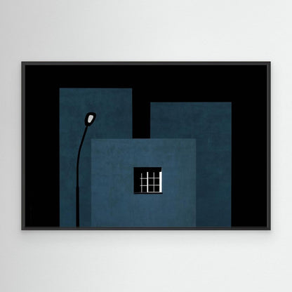 Composition with window and street lamp by Inge Schuster
