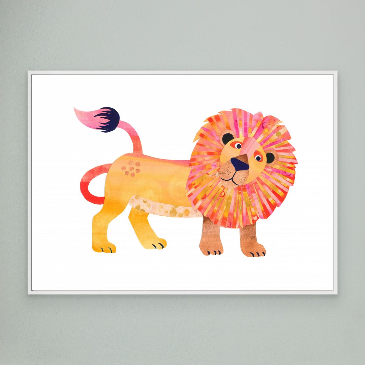 Happy Cartoon Lion by Isabelle Brent