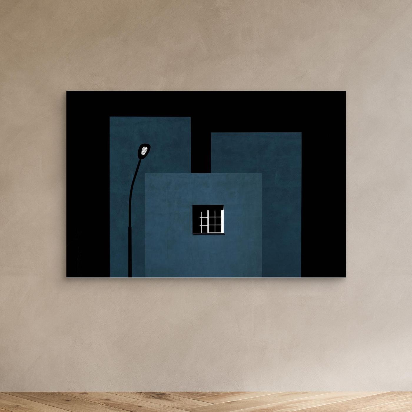 Composition with window and street lamp by Inge Schuster