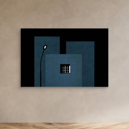 Composition with window and street lamp by Inge Schuster
