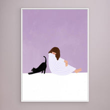 Load image into Gallery viewer, Girl and Cat by Bea Müller