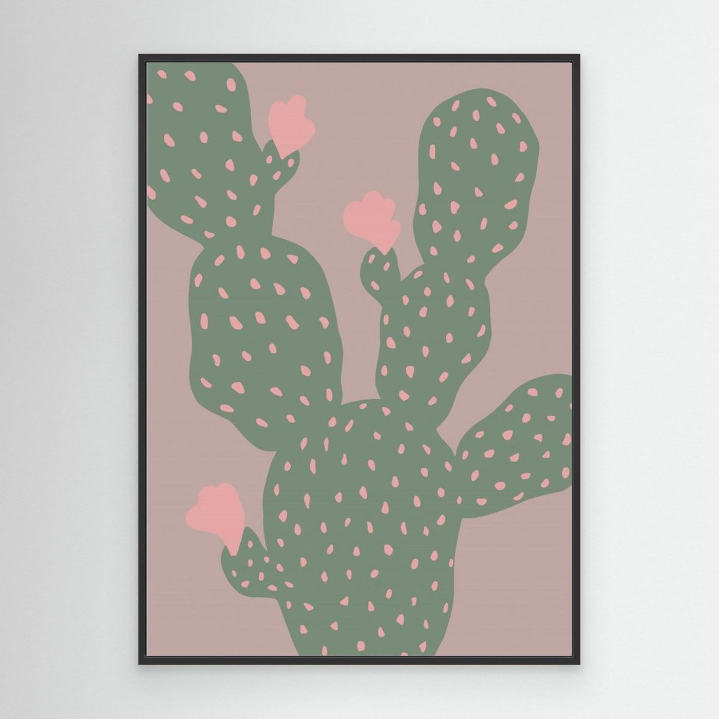 Pink Cactus Blooms by Pictufy Studio