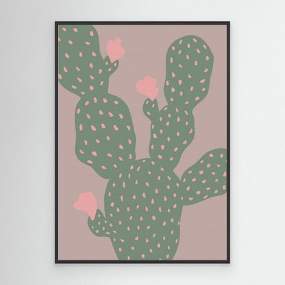 Pink Cactus Blooms by Pictufy Studio