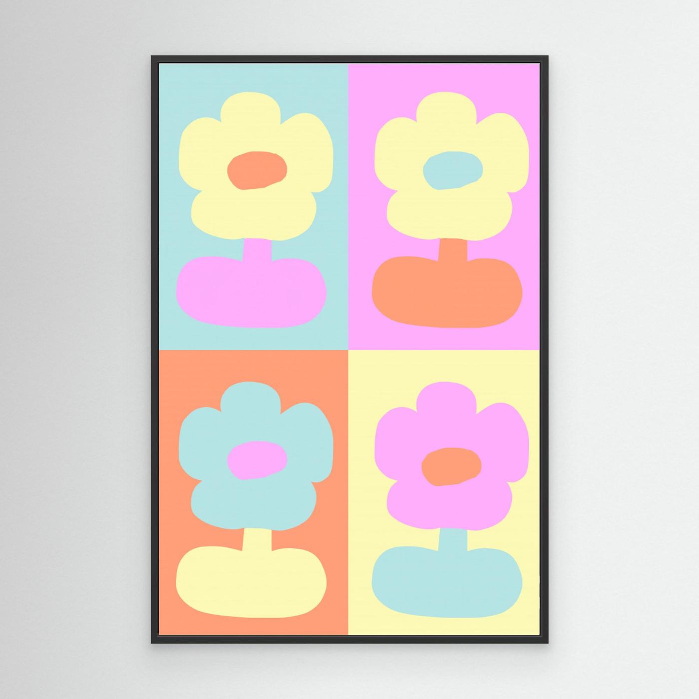Colorful Potted Flowers by Treechild