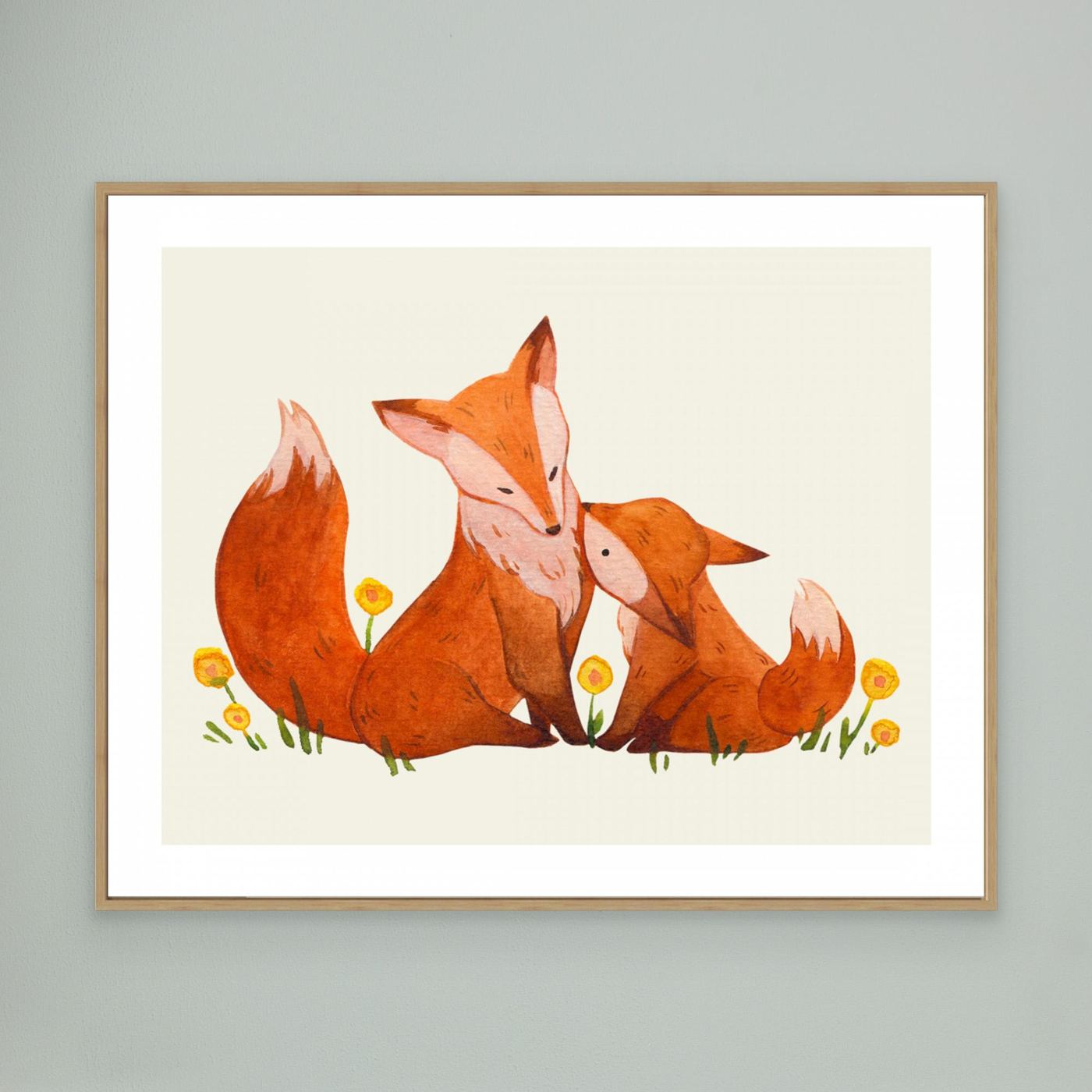 Tender Fox Family by Saskia Michele