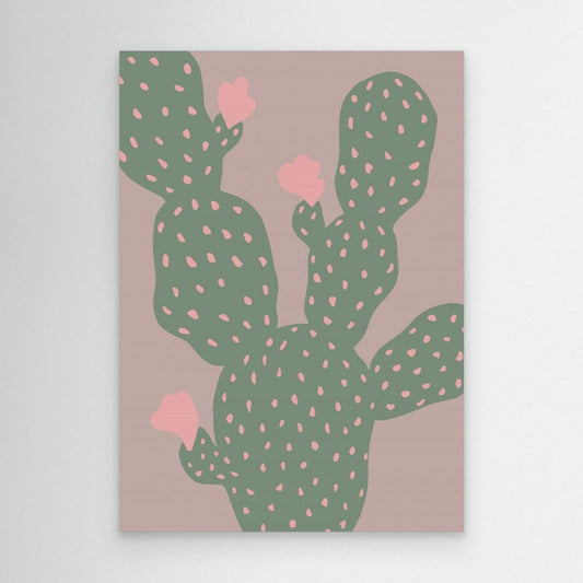Pink Cactus Blooms by Pictufy Studio