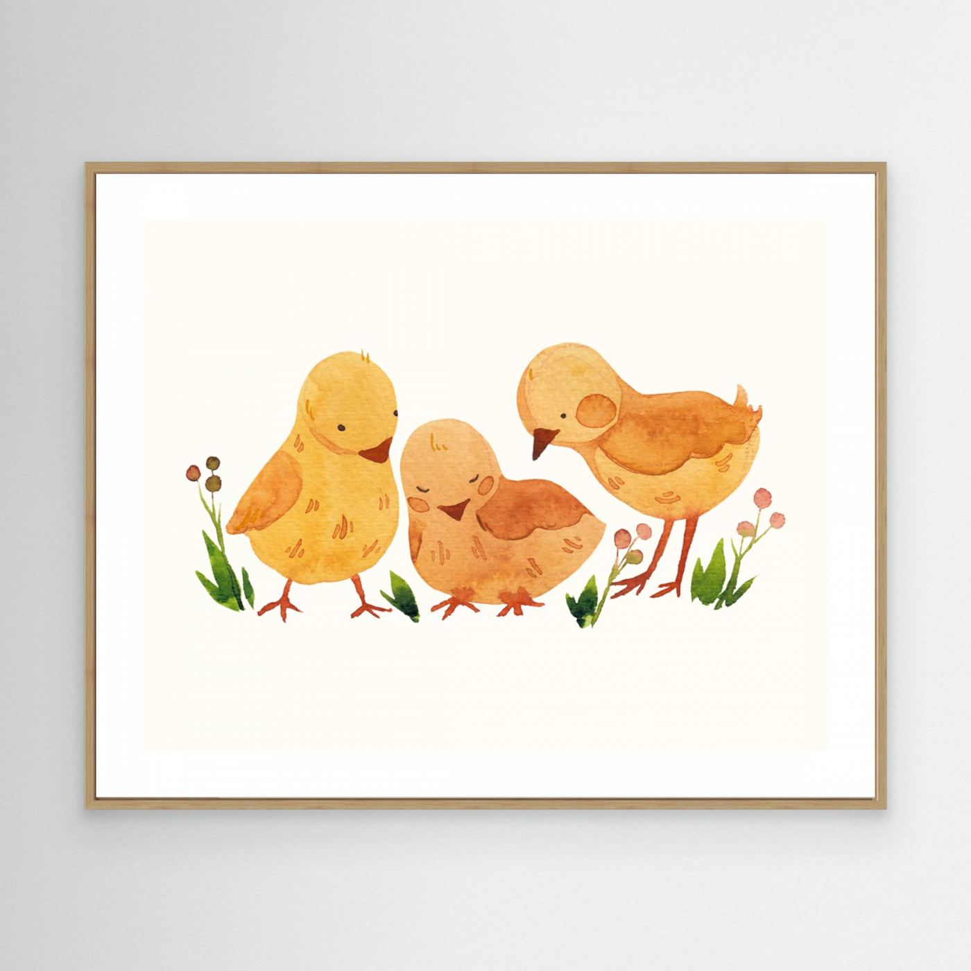 Cute Baby Chicks by Saskia Michele