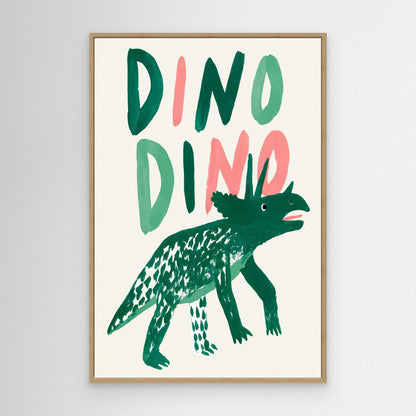 Playful Green Dino by Treechild