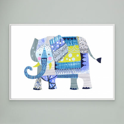 Colorful Patchwork Elephant by Isabelle Brent