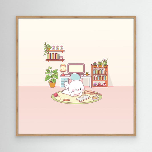 Cute Cat Cozy Room by Xuan Thai