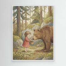 Load image into Gallery viewer, Little Girl and Bear by Andreas Magnusson