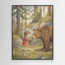 Load image into Gallery viewer, Little Girl and Bear by Andreas Magnusson