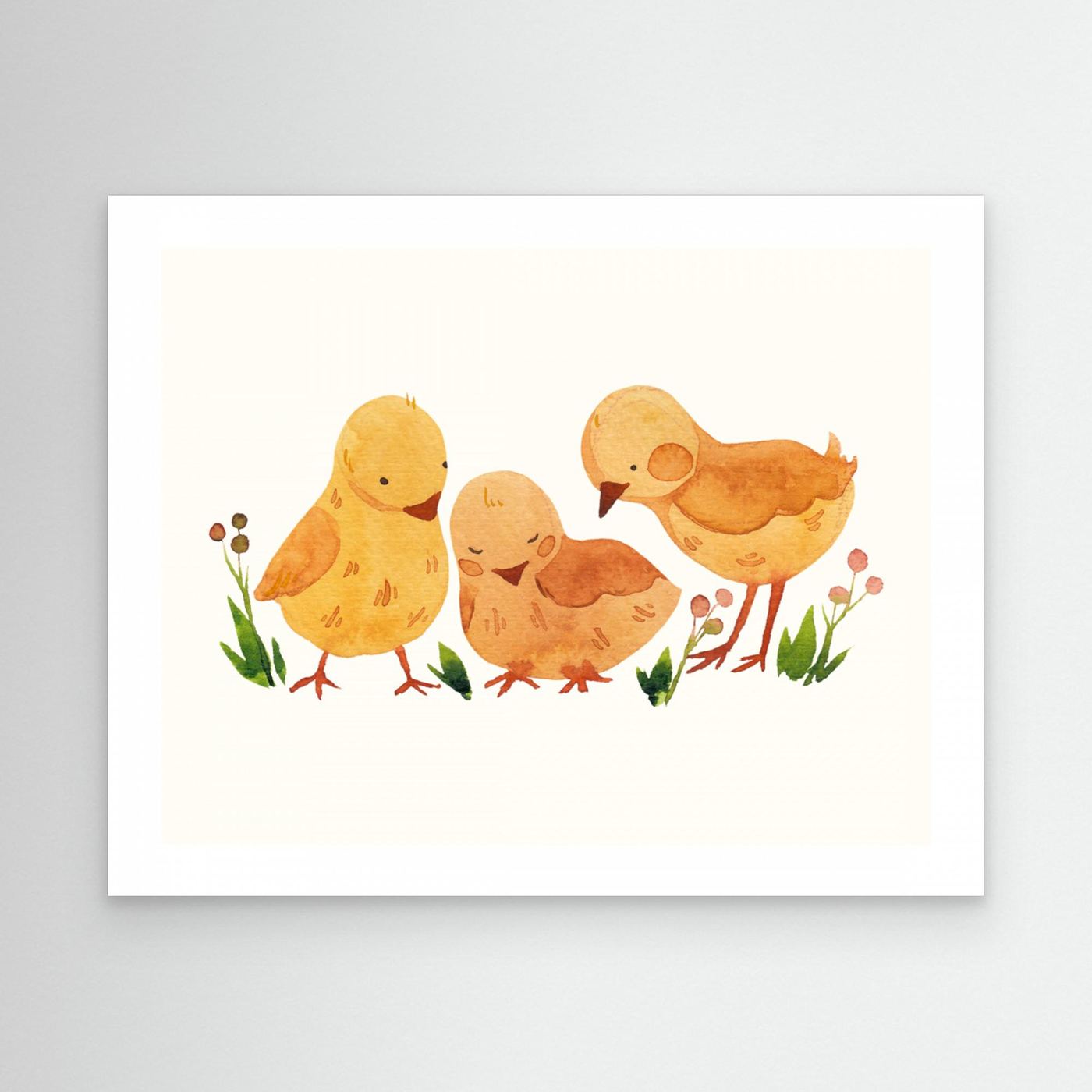 Cute Baby Chicks by Saskia Michele