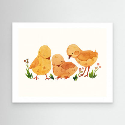 Cute Baby Chicks by Saskia Michele