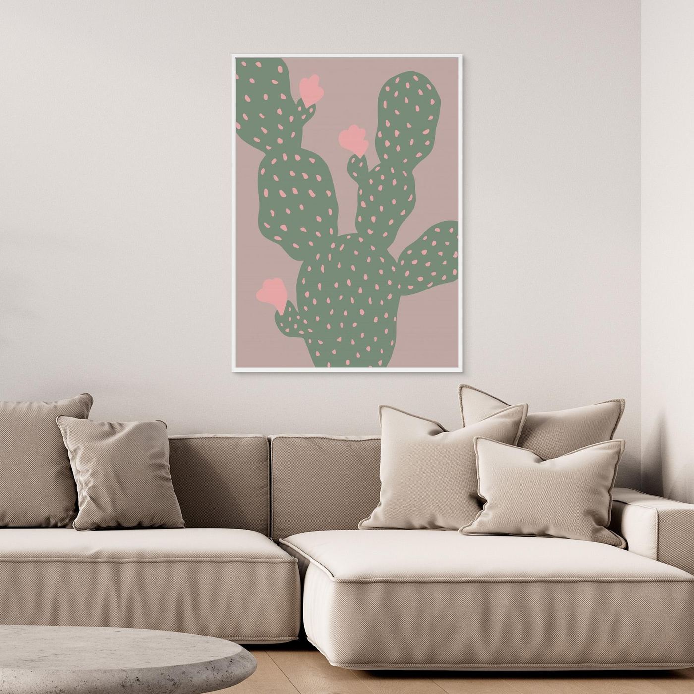 Pink Cactus Blooms by Pictufy Studio