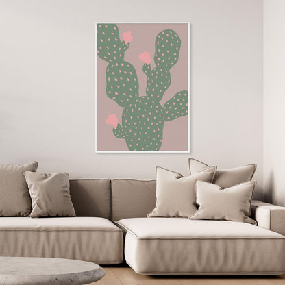 Pink Cactus Blooms by Pictufy Studio