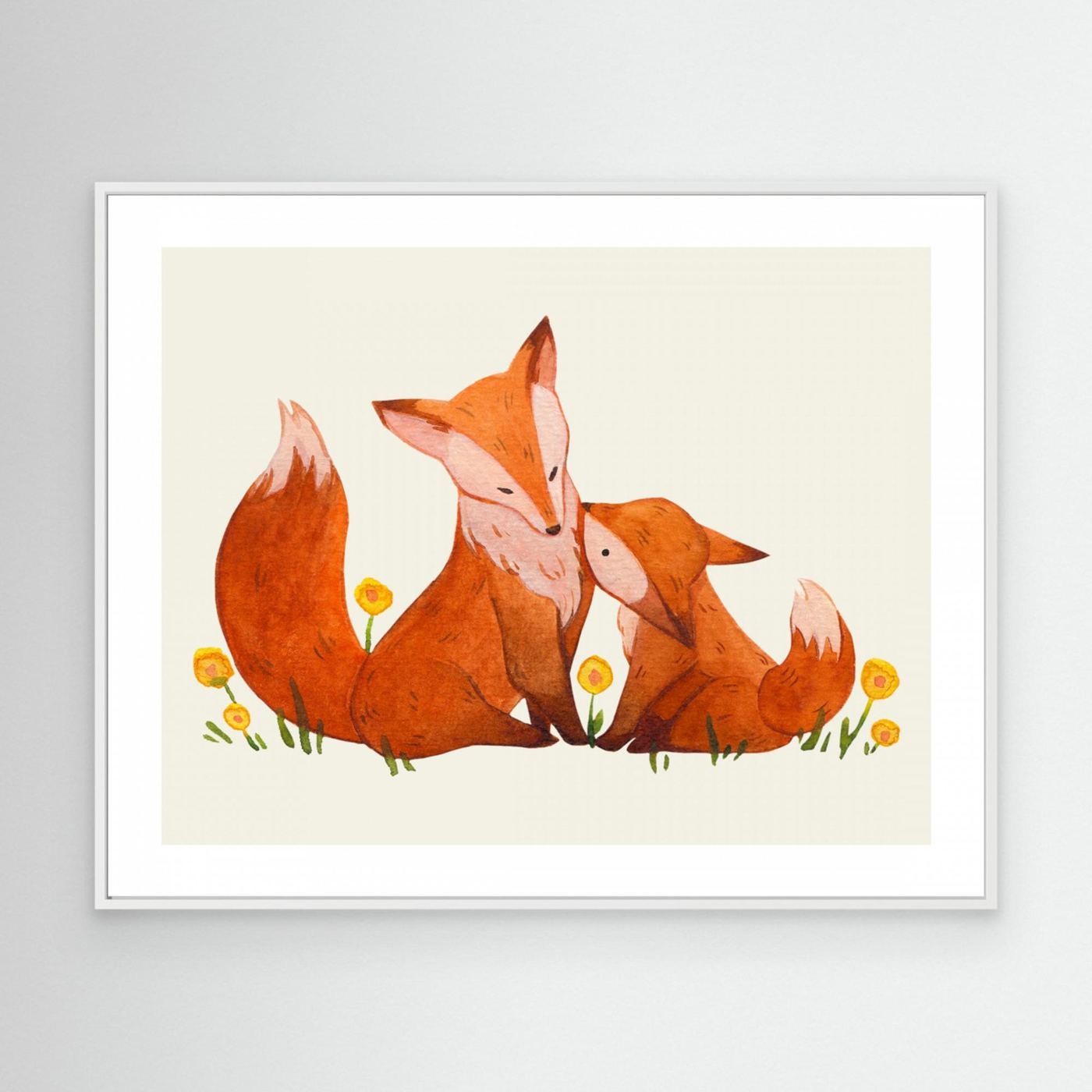 Tender Fox Family by Saskia Michele