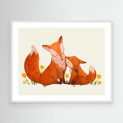 Tender Fox Family by Saskia Michele