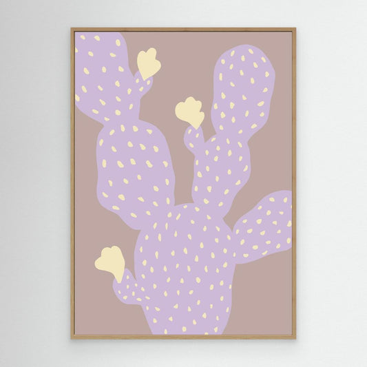 Purple Cactus Bloom by Pictufy Studio