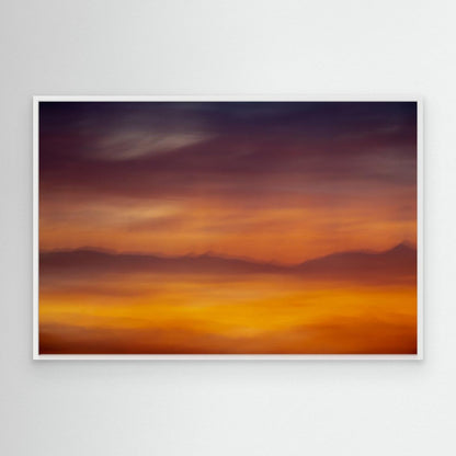 Vibrant Mountain Sunset by Olivier Catherine