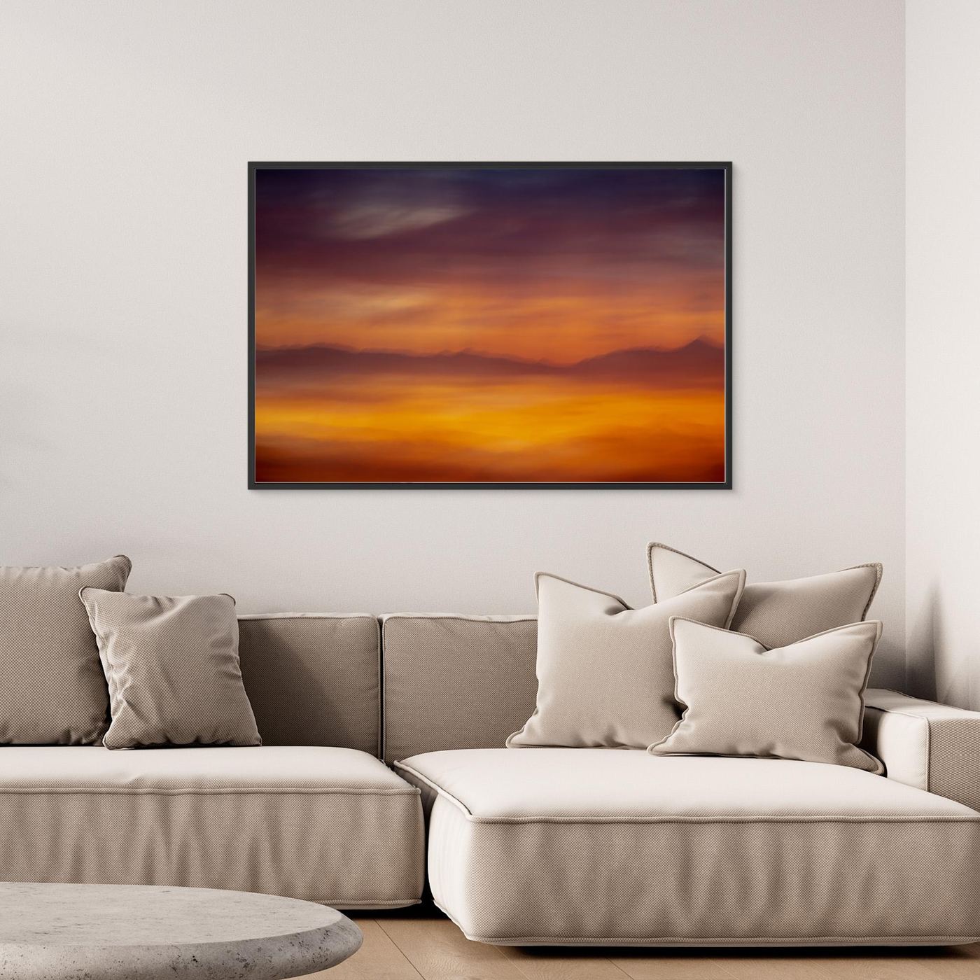 Vibrant Mountain Sunset by Olivier Catherine