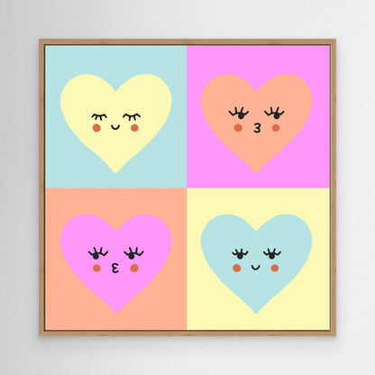 Happy Cute Hearts by Treechild