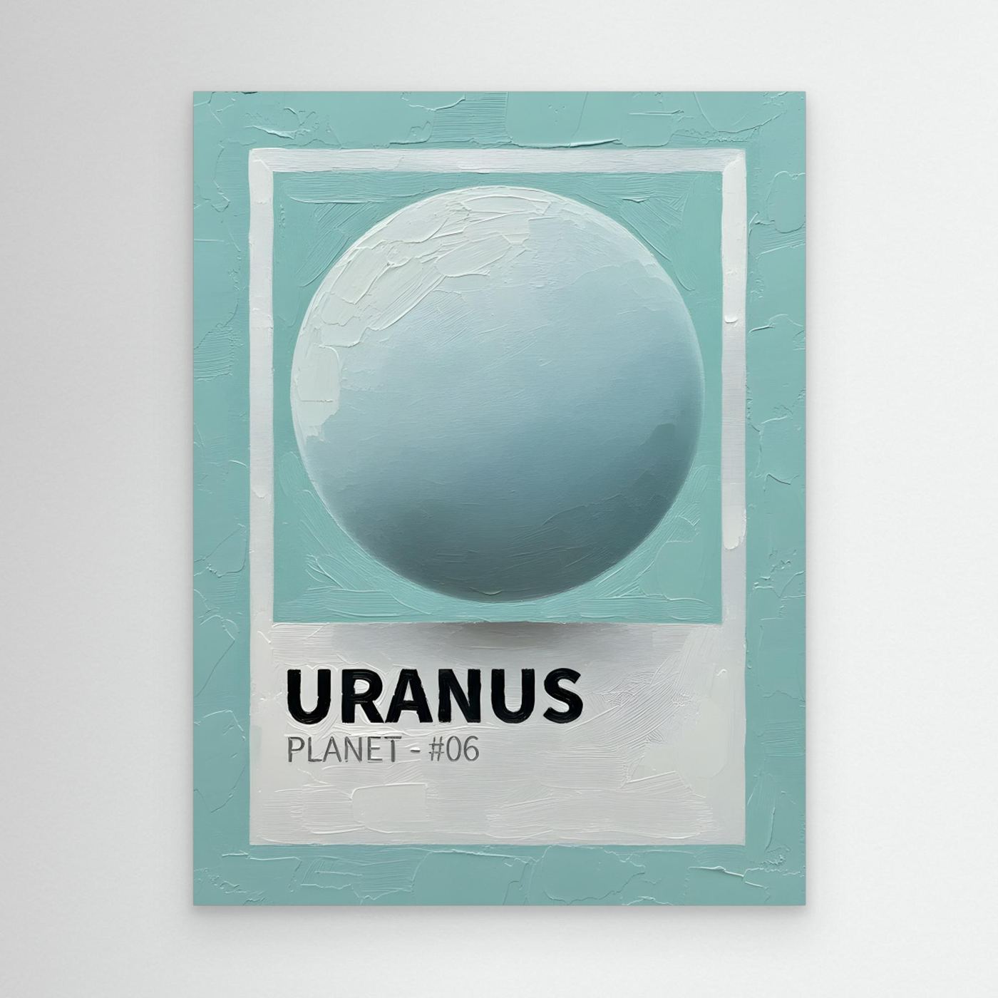 Uranus Minimalist Planet by Hugo