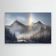 Load image into Gallery viewer, Snowy Mountain Sun Halo by James S. Chia