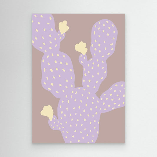 Purple Cactus Bloom by Pictufy Studio