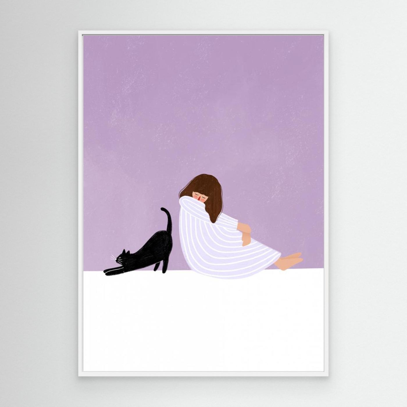 Girl and Cat by Bea Müller
