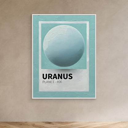 Uranus Minimalist Planet by Hugo