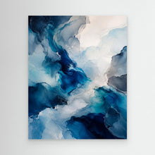 Load image into Gallery viewer, Deep Blue Flow Abstract
