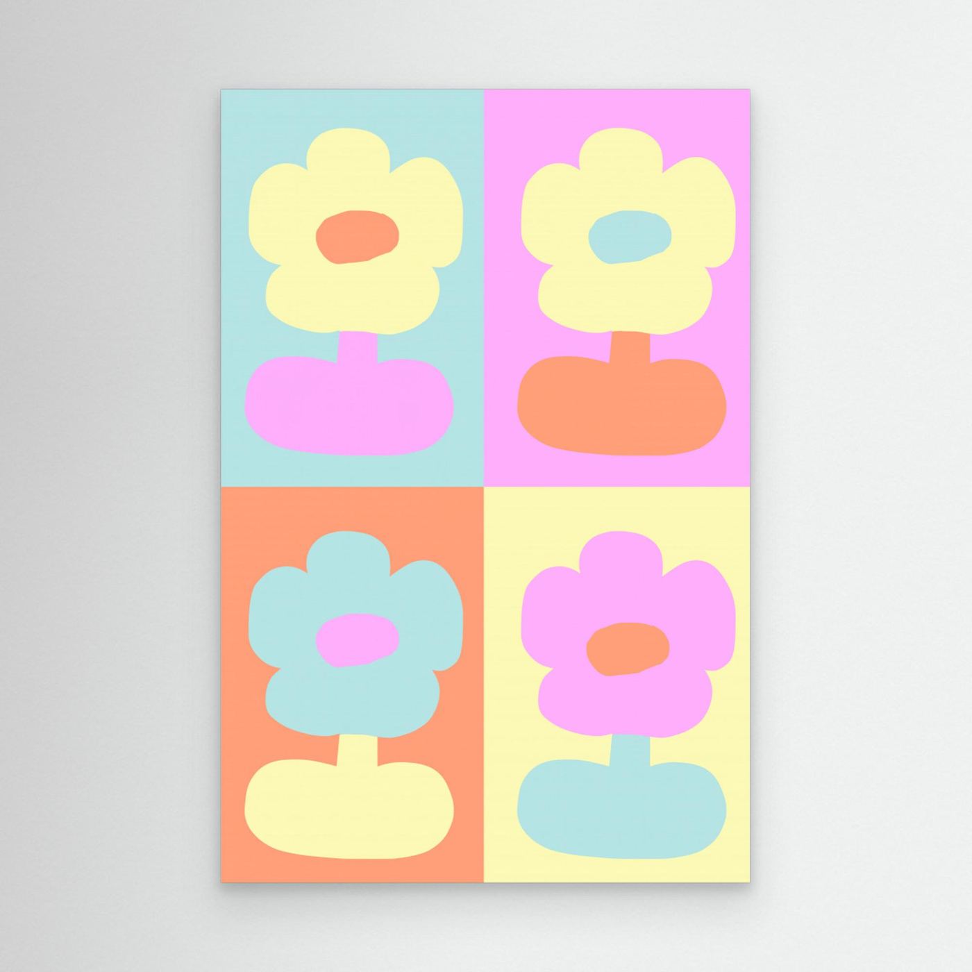 Colorful Potted Flowers by Treechild
