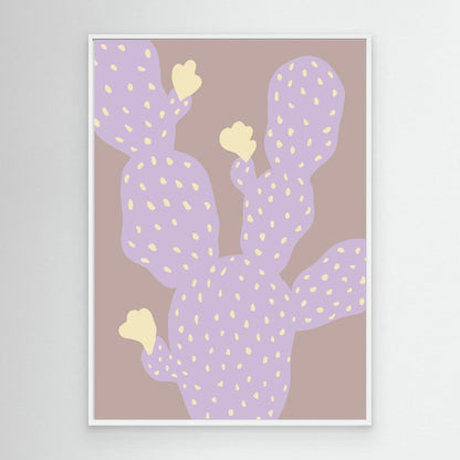 Purple Cactus Bloom by Pictufy Studio