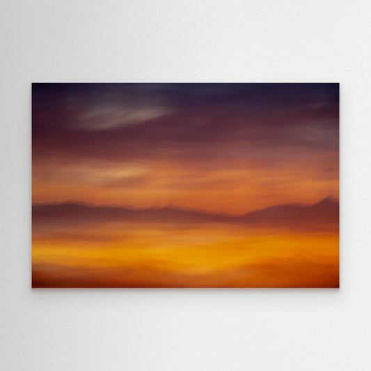 Vibrant Mountain Sunset by Olivier Catherine
