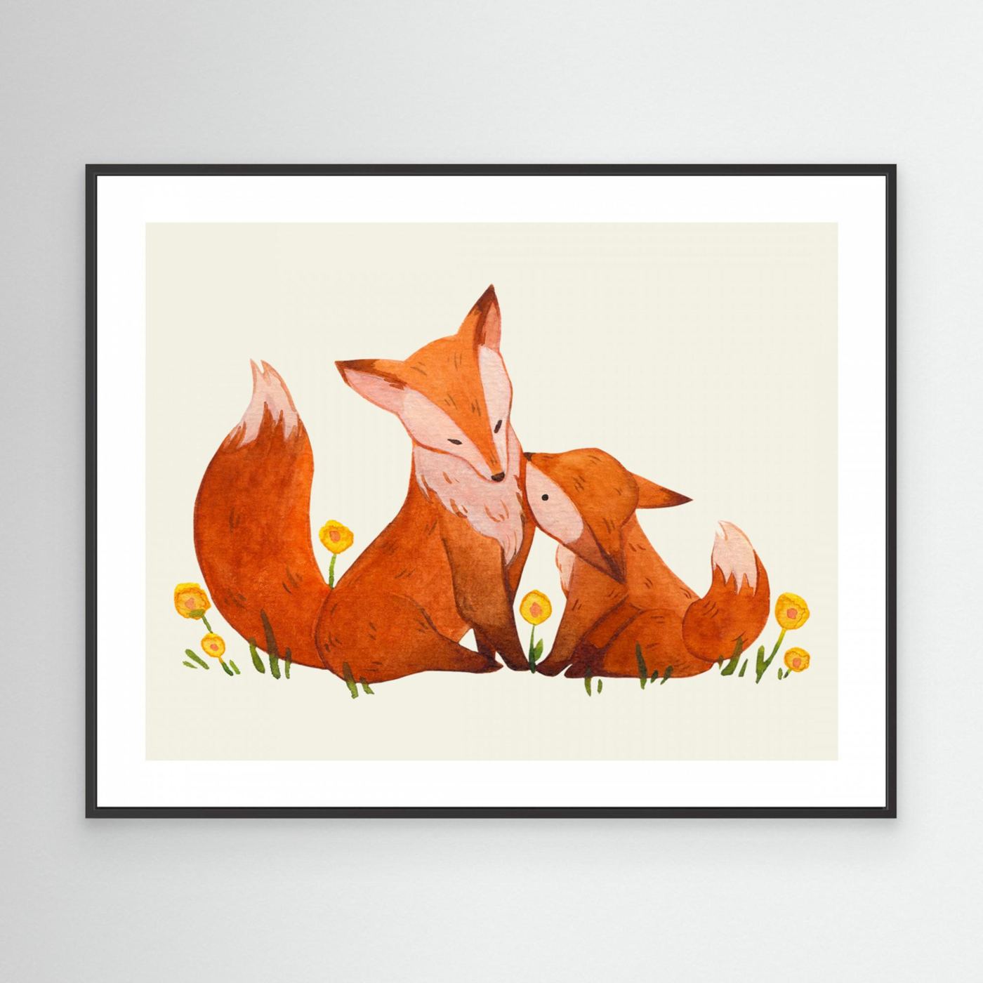 Tender Fox Family by Saskia Michele