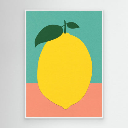 Lemon With Two Leaves by Rosi Feist