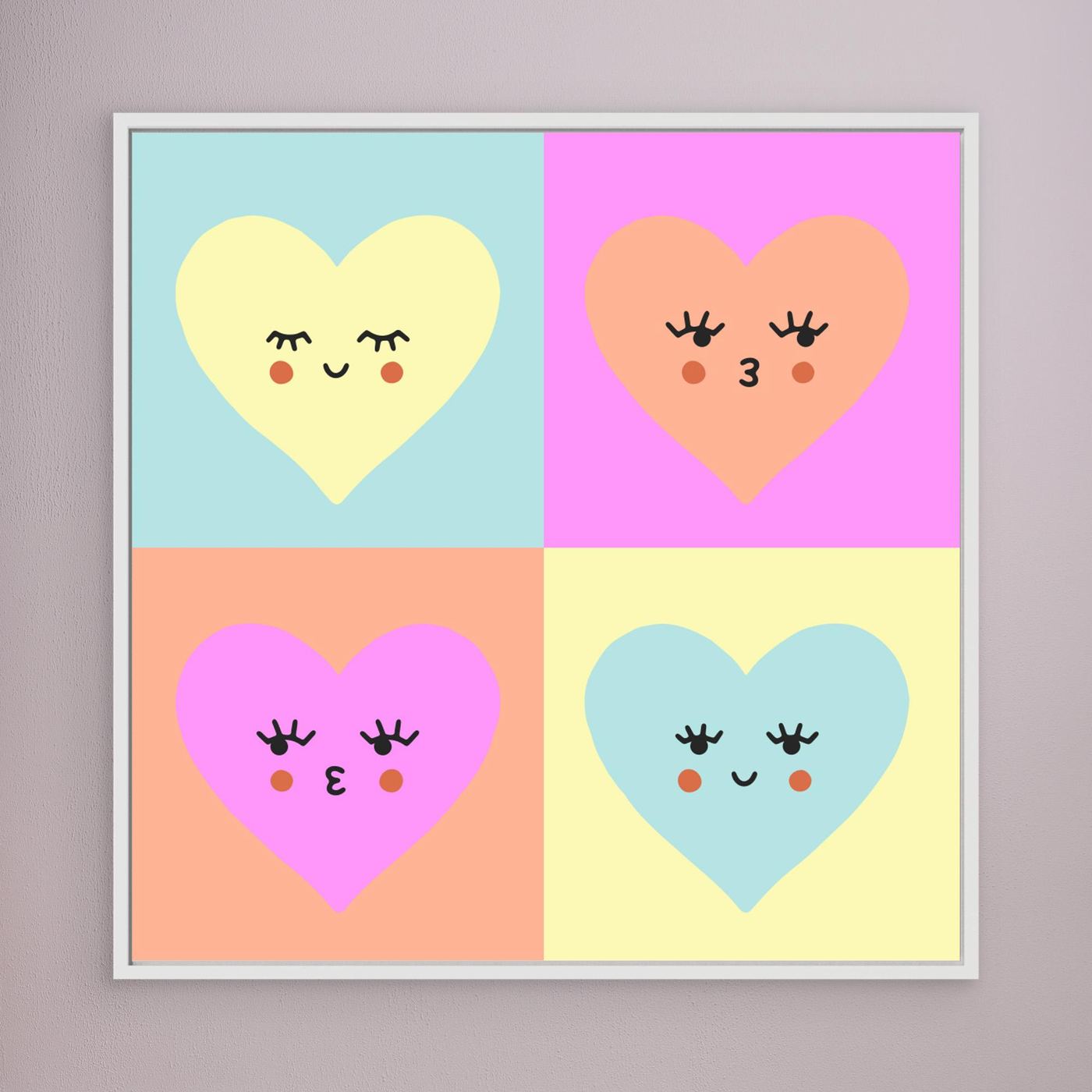 Happy Cute Hearts by Treechild