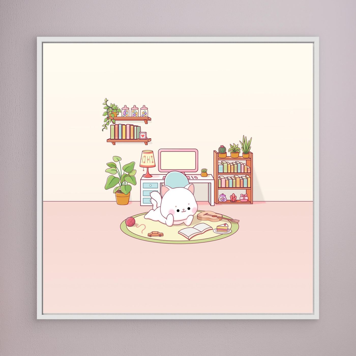 Cute Cat Cozy Room by Xuan Thai