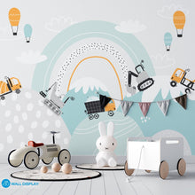 Load image into Gallery viewer, Mountain Top Builders - Kids Wallpaper walldisplay wallpaper-dubai
