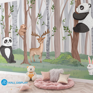 Panda Forest - Kids Wallpaper walldisplay wallpaper-dubai