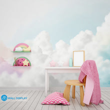 Load image into Gallery viewer, Pastel Clouds Kids Wallpaper walldisplay wallpaper-dubai
