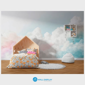 Pastel Clouds Kids Wallpaper walldisplay wallpaper-dubai