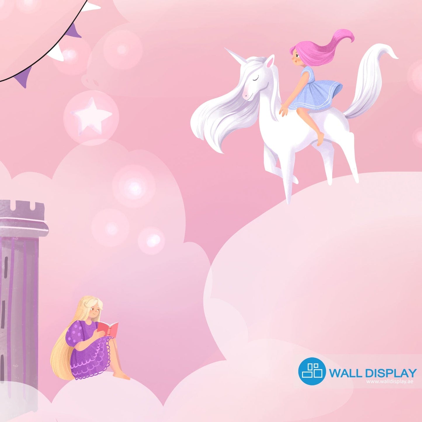 Princess world - Girls Room Wallpaper walldisplay wallpaper-dubai